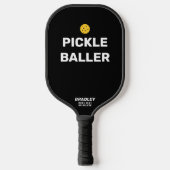 Funny Pickleballer - aangepaste tekstnaam Pickleball Paddle (Voorkant)