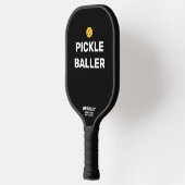 Funny Pickleballer - aangepaste tekstnaam Pickleball Paddle (Links)