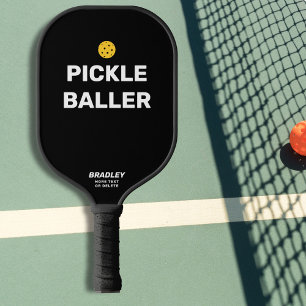 Funny Pickleballer - aangepaste tekstnaam Pickleball Paddle