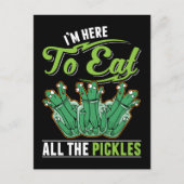 Funny Pickles Dill Pickle Eater Briefkaart (Voorkant)