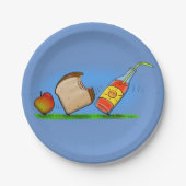 Funny picknants cartoon afbeelding papier bord (Voorkant)