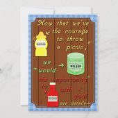 Funny Picnic Cookout Party Pun Kaart (Voorkant)