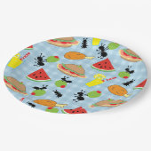 Funny Picnic Food Papieren Bordje (Gekanteld)