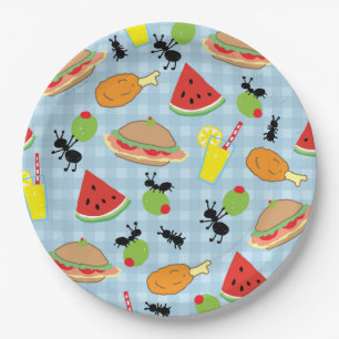 Funny Picnic Food Papieren Bordje