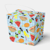 Funny Picnic Food Pattern Bedankdoosjes (Achterkant)