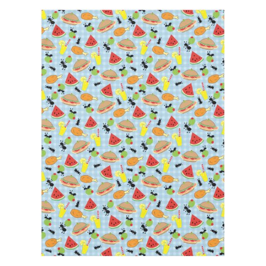Funny Picnic Food Pattern Tafelkleed (Voorkant)