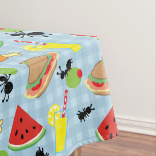 Funny Picnic Food Pattern Tafelkleed