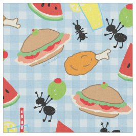 Funny Picnic Food Stof