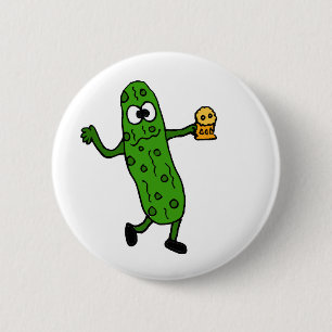 Funny Picsed Pickle Ronde Button 5,7 Cm
