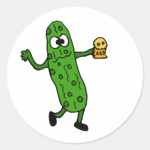 Funny Picsed Pickle Ronde Sticker
