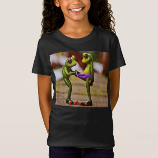 Funny picture of a frog looking down underwear t-shirt