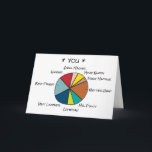 Funny Pie Chart Gepersonaliseerde Man Vriendje Kaart<br><div class="desc">Personaliseer deze kaart om een oprechte of grappige kaart te maken. Alle tekst kan worden aangepast met uw eigen formulering. Deze kaart is geweldig voor vele gelegenheden,  waaronder Valentijnsdag,  verjaardag,  vaderdag,  of gewoon omdat.</div>