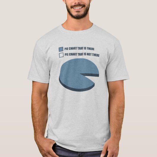 Funny Pie Chart T-shirt (Voorkant)
