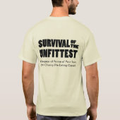 Funny Pie Eating Contest Winner's Survival T-shirt (Achterkant)