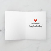 Funny Pie Lover hoort Happy Valentijn-dag Kaart (Binnen)