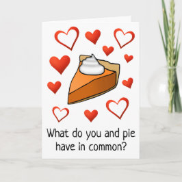 Funny Pie Lover hoort Happy Valentijn-dag Kaart