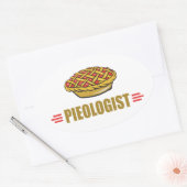 Funny Pie Ovale Sticker (Envelop)