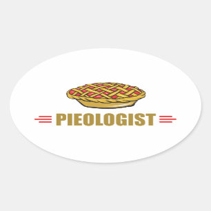 Funny Pie Ovale Sticker