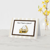 Funny Pie Pun, Happy Jubileum Romantic Humor Kaart (Gele Bloem)