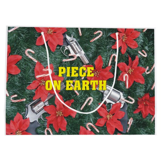 Funny Piece on Earth Pro Pistool Kerstmis Large Cadeautasje (Achterkant)