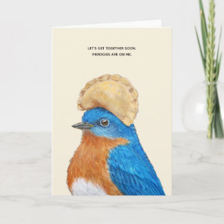 Funny pierogi-kaart kaart