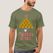 Funny Pierogi kerstboom Poolse tshirt (Voorkant)