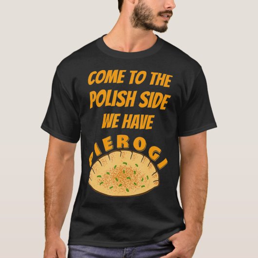 Funny Pierogi Pools voedsel T-shirt (Voorkant)
