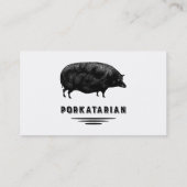 Funny Pig Bacon Lover Humor Visitekaartje (Achterkant)