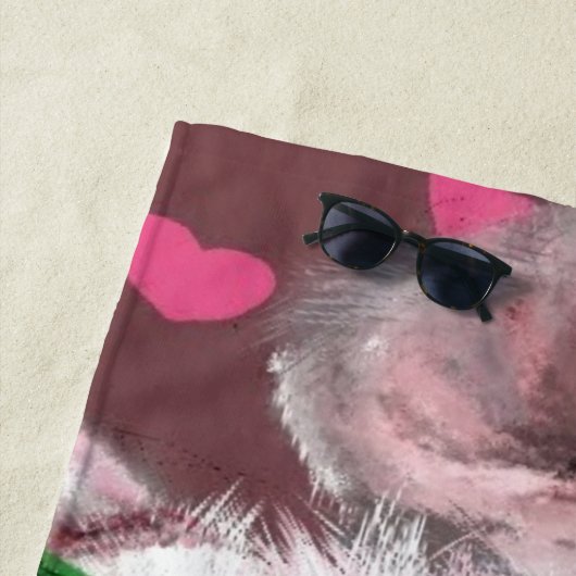 Funny Pig Beach Handdoek (In situ)