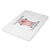 Funny Pig Broke Sexy - Bath Mat (Gekanteld)