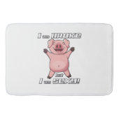Funny Pig Broke Sexy - Bath Mat (Voorkant)