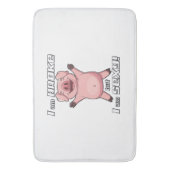 Funny Pig Broke Sexy - Bath Mat (Voorkant Verticaal)