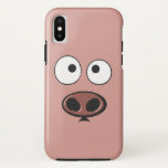 Funny Pig Case-Mate iPhone Case<br><div class="desc">Kleine cartoon piggy face hoesje</div>