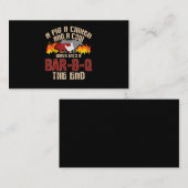 Funny Pig Chicken Cow Bar B Q Bq Chef Cookie Cook Visitekaartje (Voorkant / Achterkant)