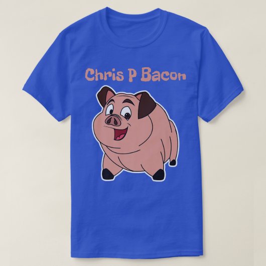 Funny Pig Chris P Bacon Name Premium T-shirt (Design voorkant)
