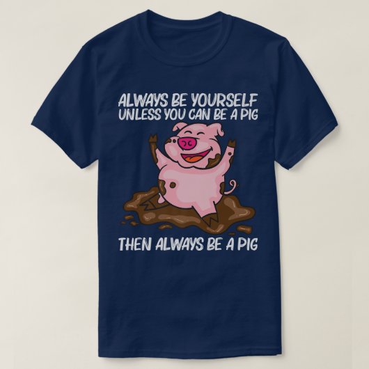 Funny Pig Design for Men Women Hog Farmer Boerderi T-shirt (Design voorkant)