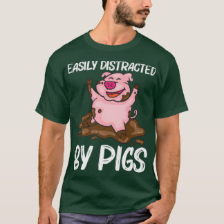 Funny Pig Design for Men Women Hog Farmer Boerderi T-shirt