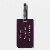 Funny pig die steaks zelf eet bagagelabel (Achterkant verticaal)