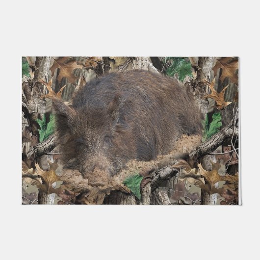 Funny Pig Doormat, Animal Mat (Voorkant)