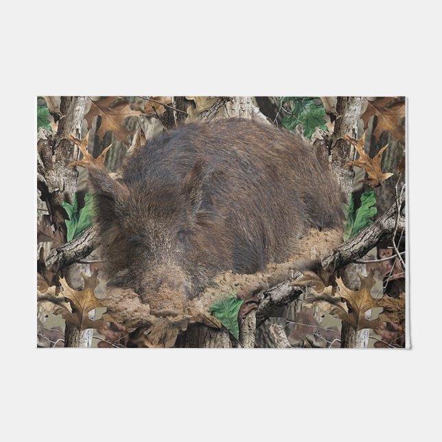 Funny Pig Doormat, Animal Mat (Voorkant)