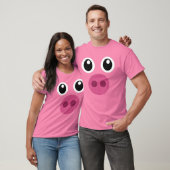 Funny Pig Face Swine Halloween Costume Gift T-shirt (Unisex)