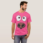 Funny Pig Face T-shirt (Voorkant volledig)