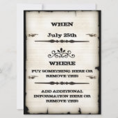 Funny Pig Family BBQ Uitnodigingen (Achterkant)