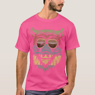 Funny Pig Hog Retro Hunter Mannen Hunter Boar Fore T-shirt