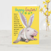 Funny Pig- ik ben niet de paasfoto Kaart (Gele Bloem)