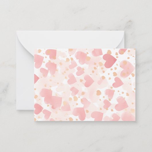 Funny Pig Kind's Valentijn Klaslokaal Party Notitiekaartje (Achterkant)