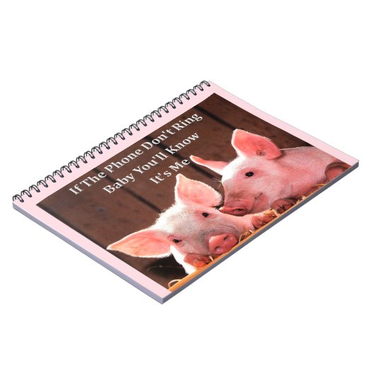 Funny Pig Memes met grappige gezegden en citaten Notitieboek (Linkerzijde)