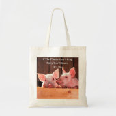 Funny Pig Memes met grappige gezegden en citaten Tote Bag (Voorkant)