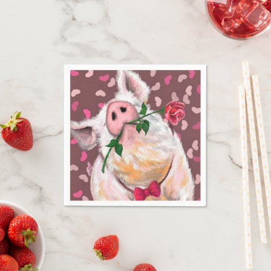 Funny Pig Napkins Servet (Insitu)