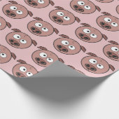Funny Pig Pattern Cadeaupapier (Hoek)